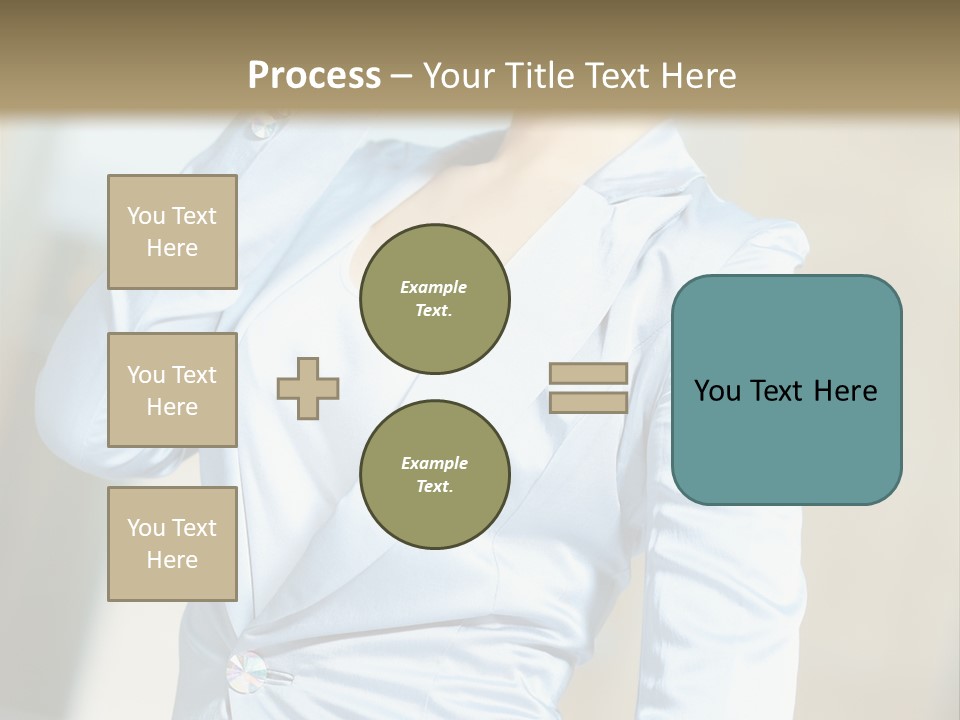 Pretty Caucasian Corporation PowerPoint Template