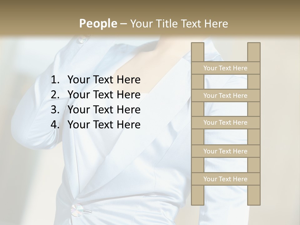 Pretty Caucasian Corporation PowerPoint Template