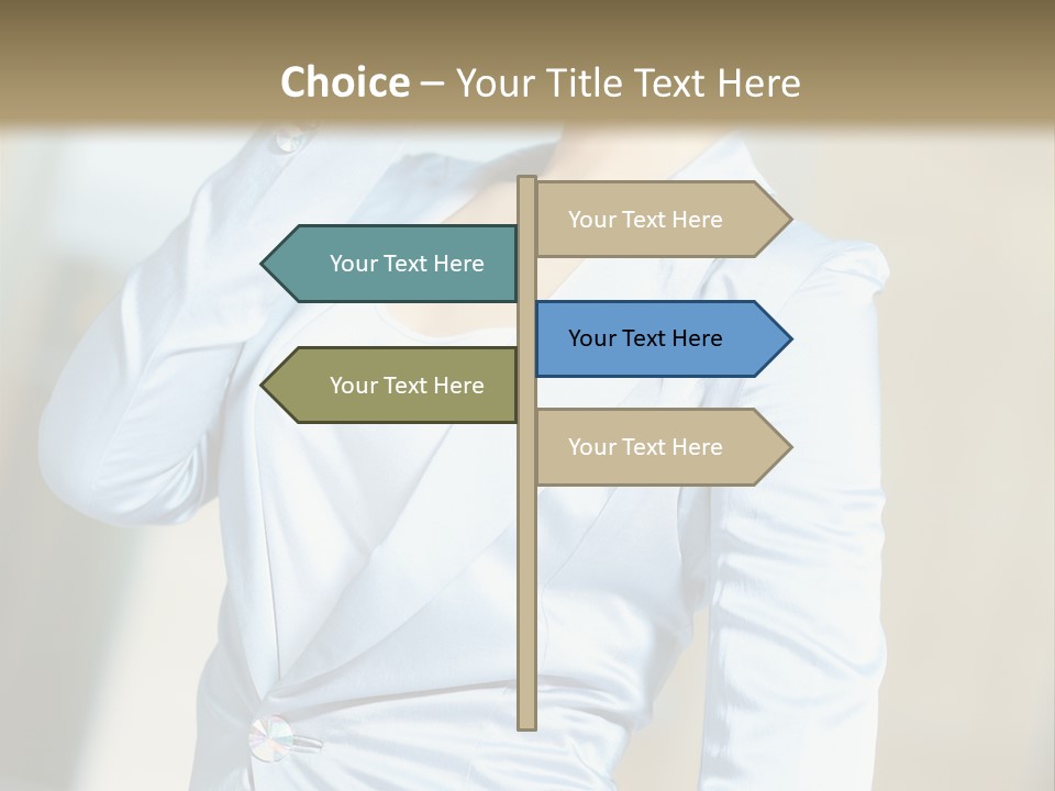 Pretty Caucasian Corporation PowerPoint Template