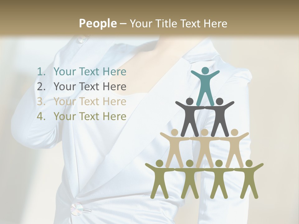 Pretty Caucasian Corporation PowerPoint Template