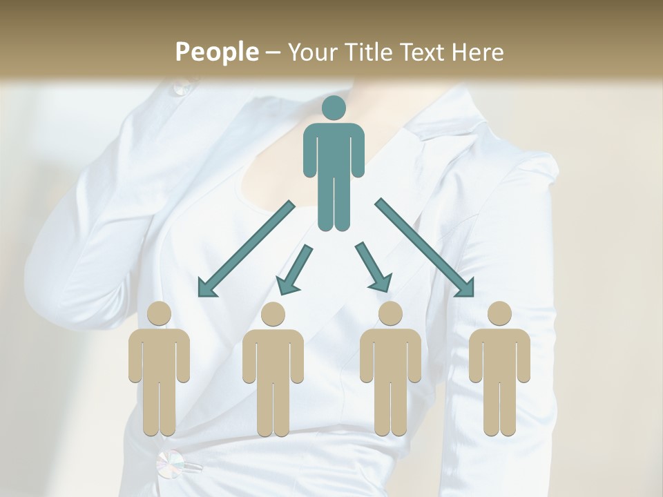 Pretty Caucasian Corporation PowerPoint Template