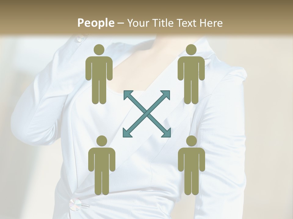 Pretty Caucasian Corporation PowerPoint Template