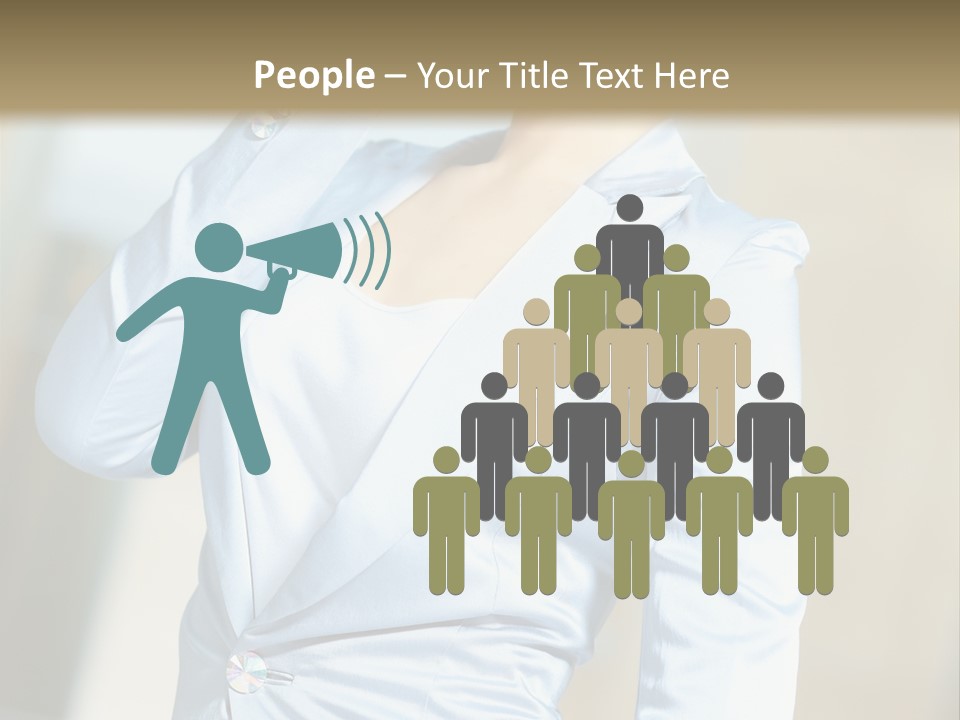 Pretty Caucasian Corporation PowerPoint Template