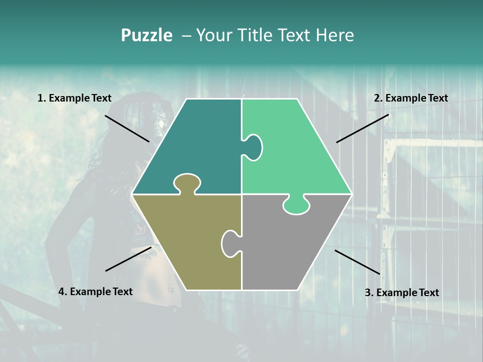 Masque Jeux Urbain PowerPoint Template