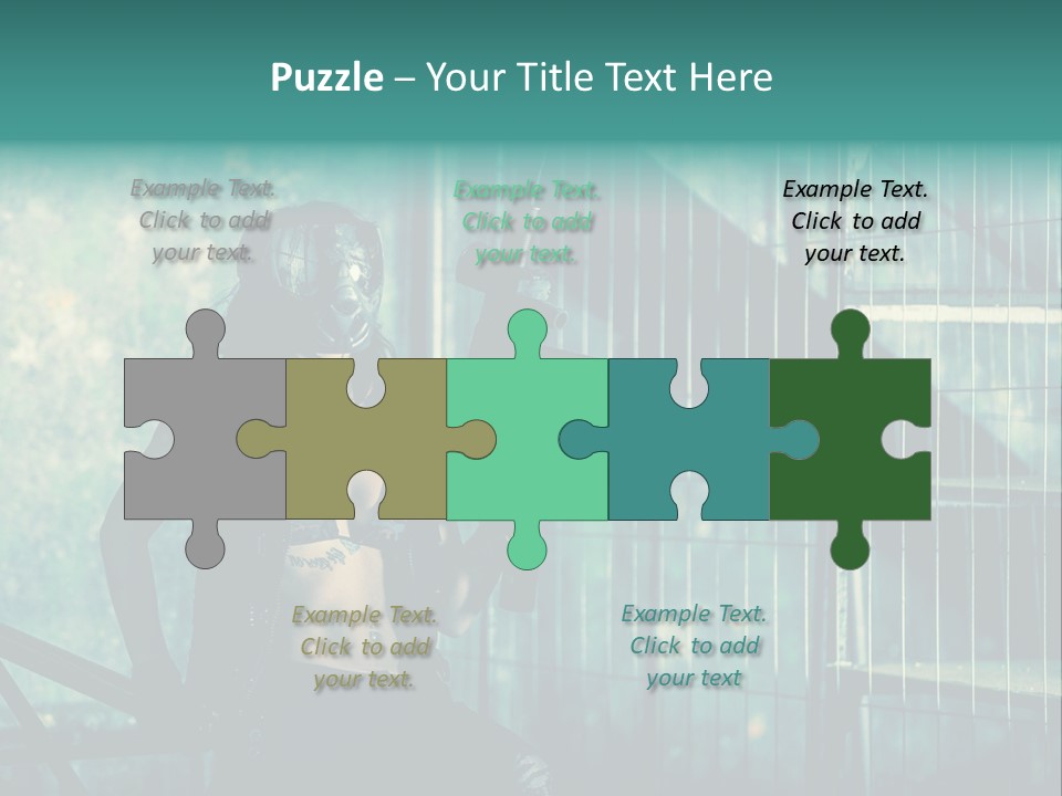 Masque Jeux Urbain PowerPoint Template