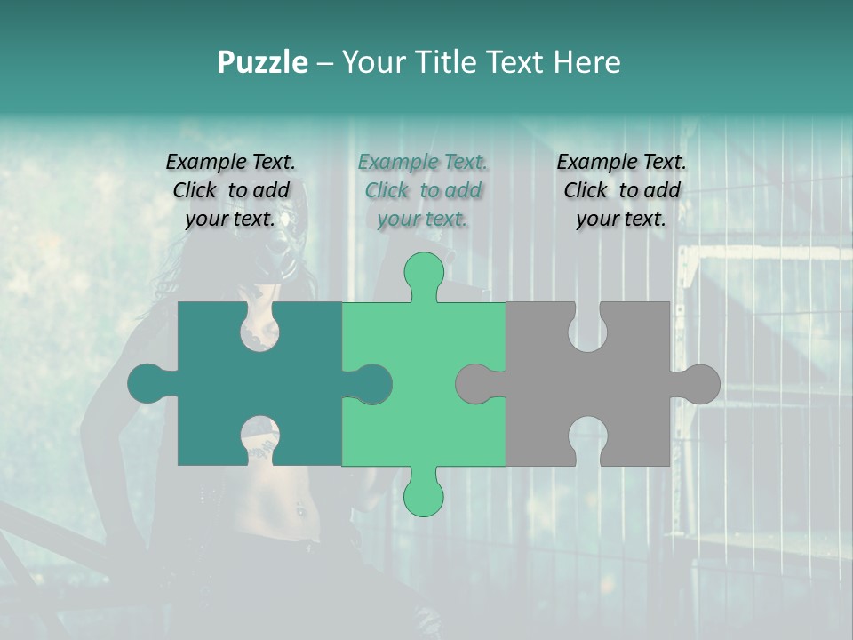 Masque Jeux Urbain PowerPoint Template