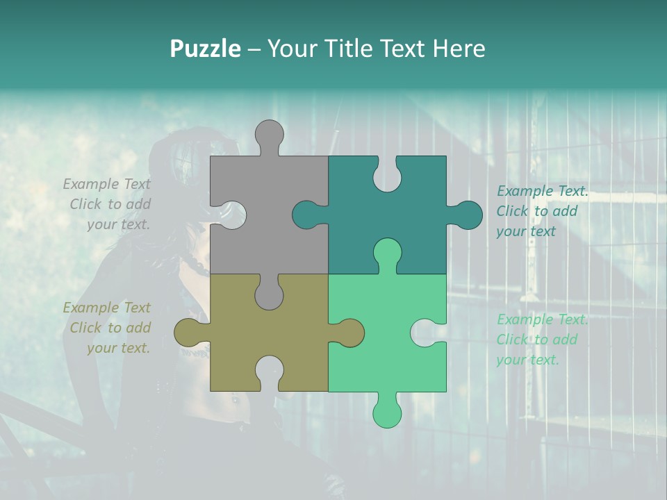 Masque Jeux Urbain PowerPoint Template