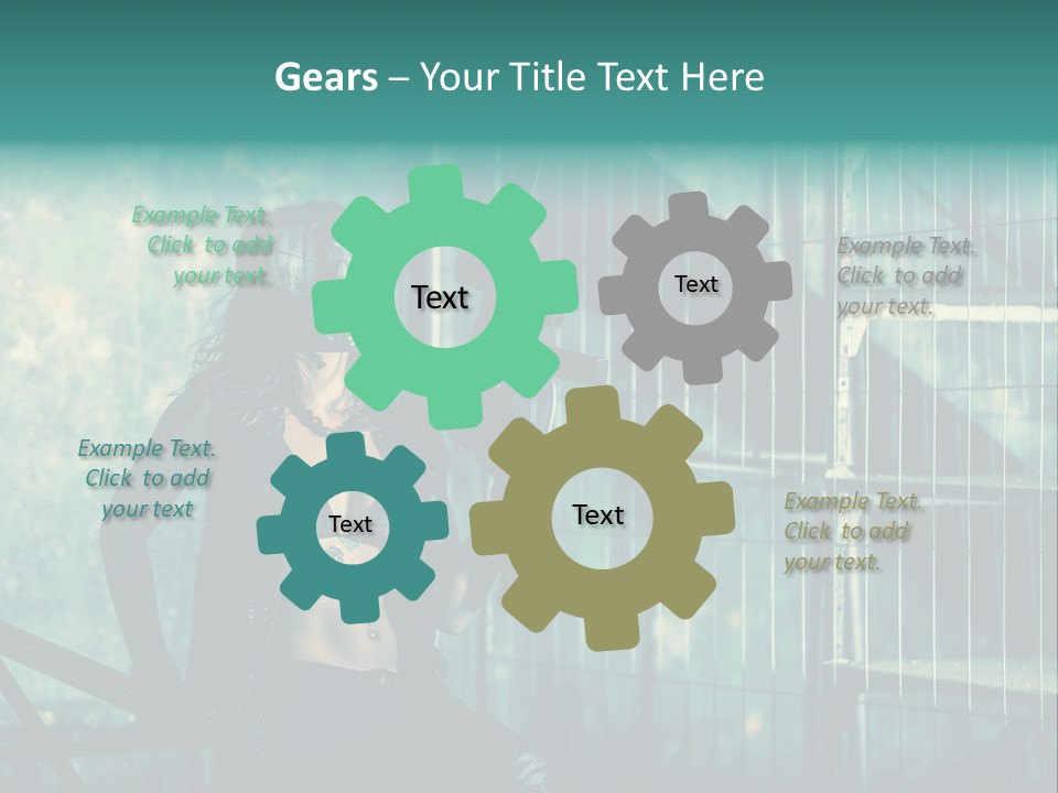 Masque Jeux Urbain PowerPoint Template