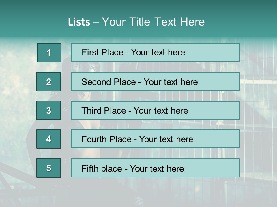 Masque Jeux Urbain PowerPoint Template