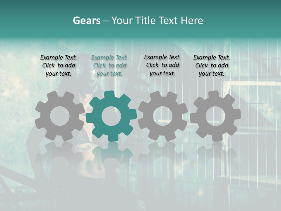 Masque Jeux Urbain PowerPoint Template