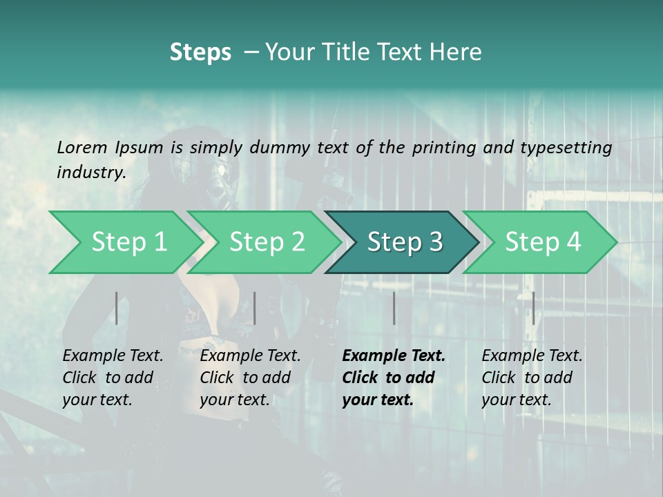 Masque Jeux Urbain PowerPoint Template