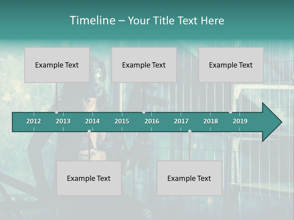 Masque Jeux Urbain PowerPoint Template
