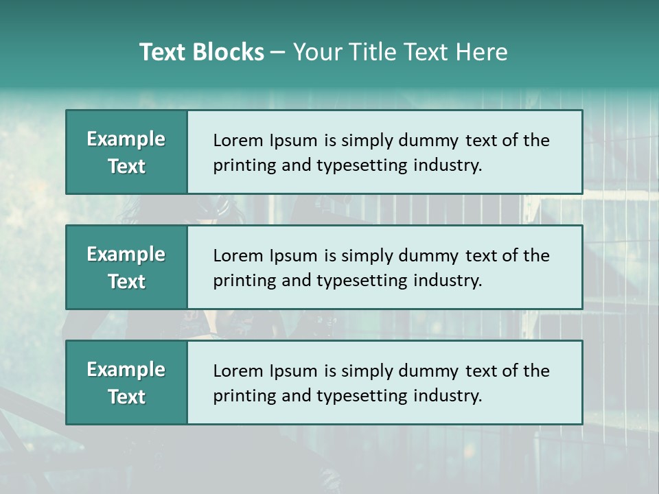 Masque Jeux Urbain PowerPoint Template