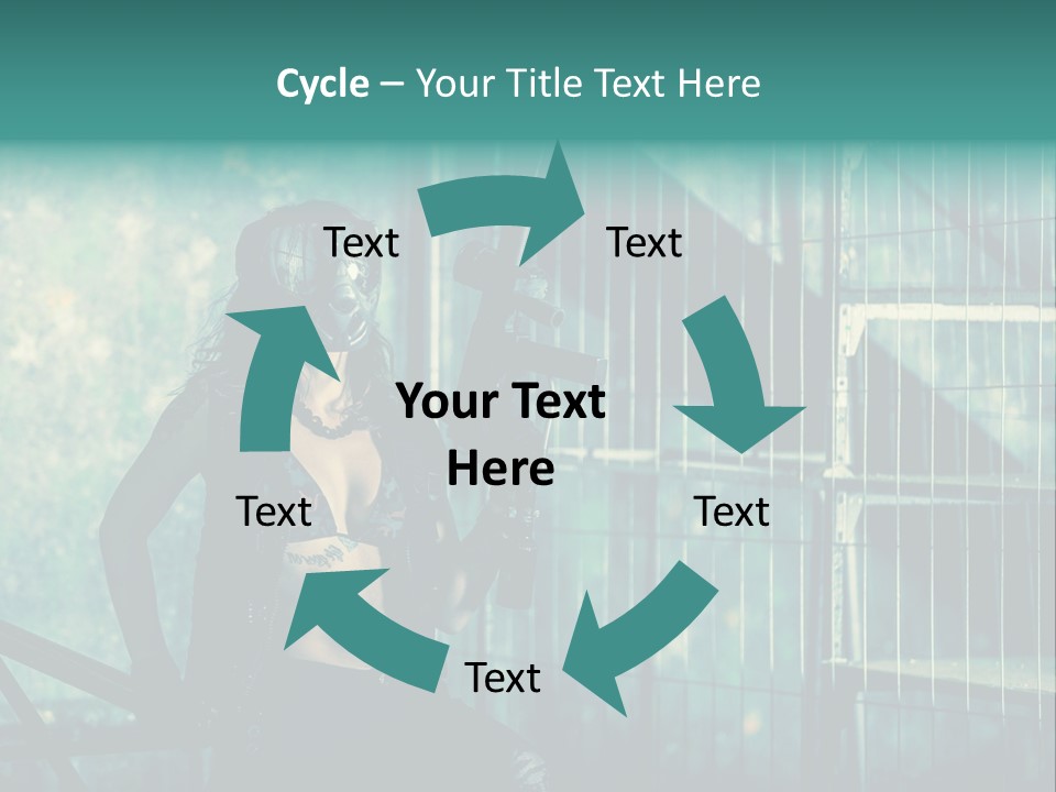 Masque Jeux Urbain PowerPoint Template