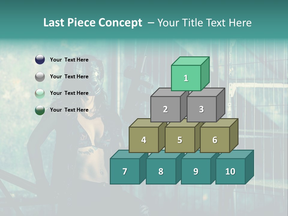 Masque Jeux Urbain PowerPoint Template