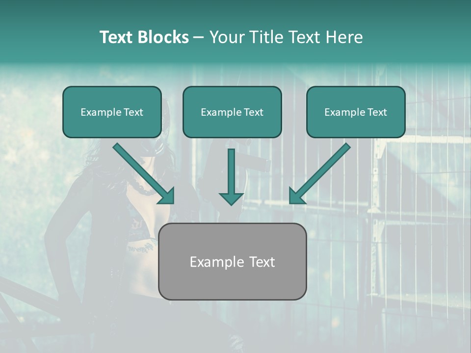 Masque Jeux Urbain PowerPoint Template
