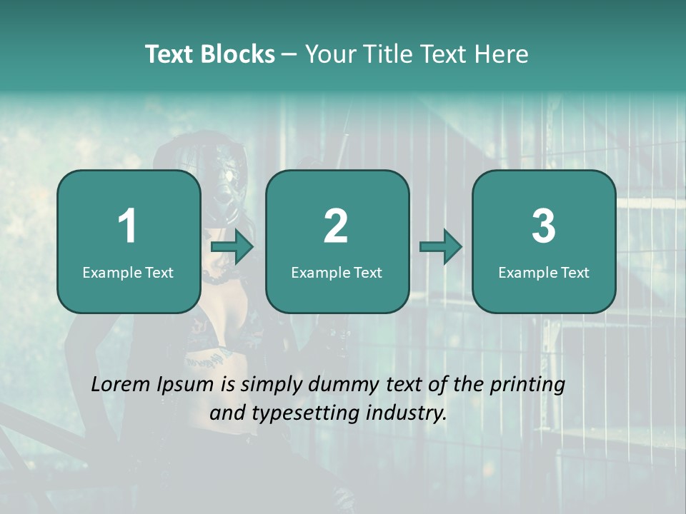 Masque Jeux Urbain PowerPoint Template