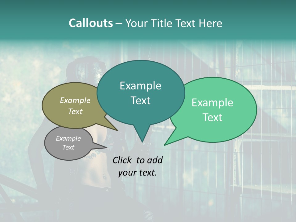 Masque Jeux Urbain PowerPoint Template