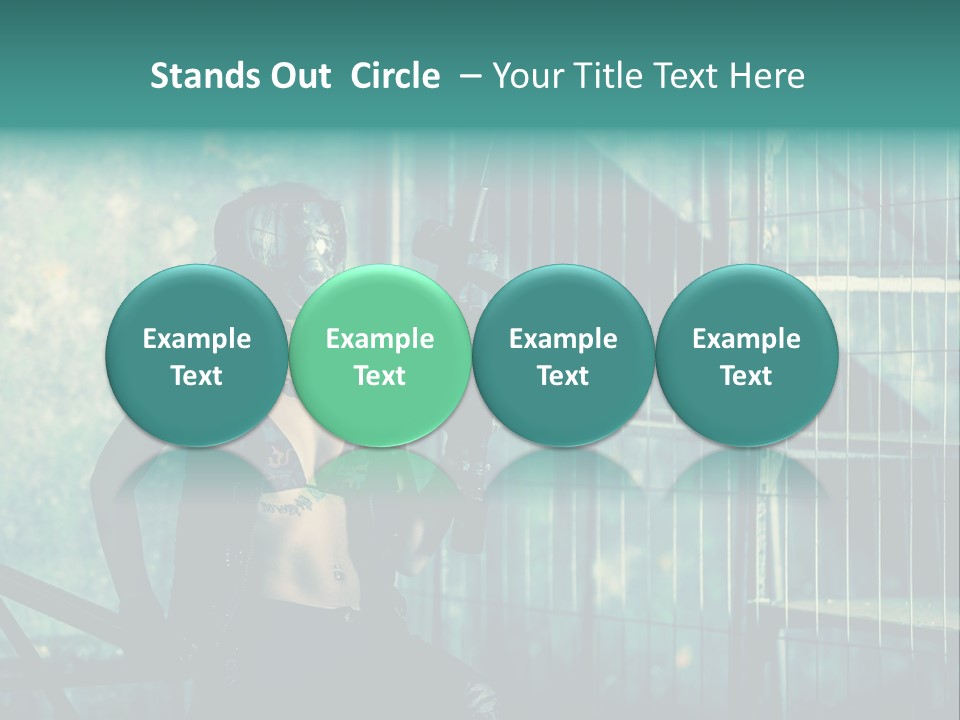 Masque Jeux Urbain PowerPoint Template