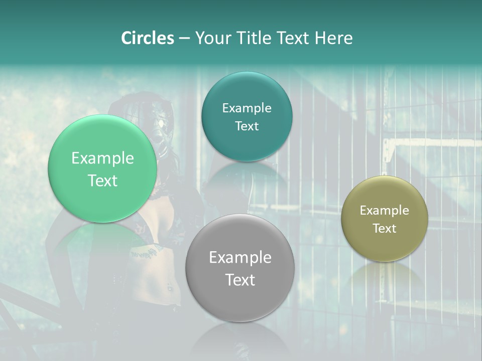 Masque Jeux Urbain PowerPoint Template