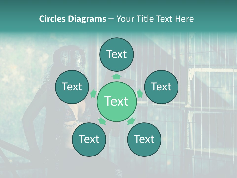 Masque Jeux Urbain PowerPoint Template