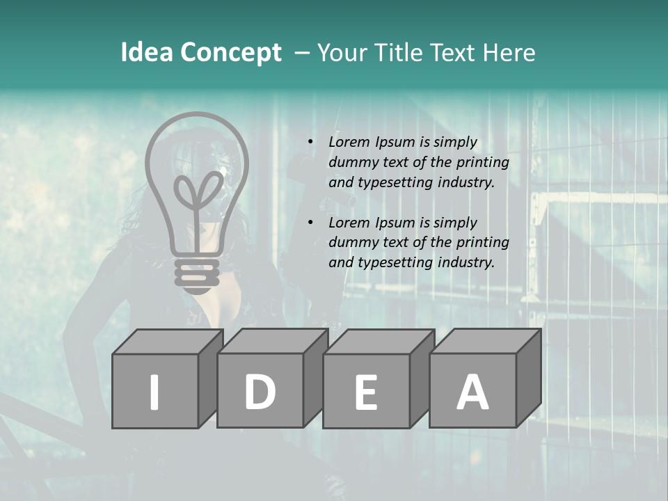 Masque Jeux Urbain PowerPoint Template