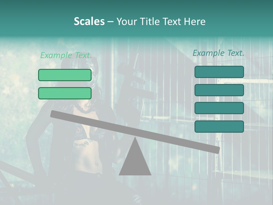 Masque Jeux Urbain PowerPoint Template