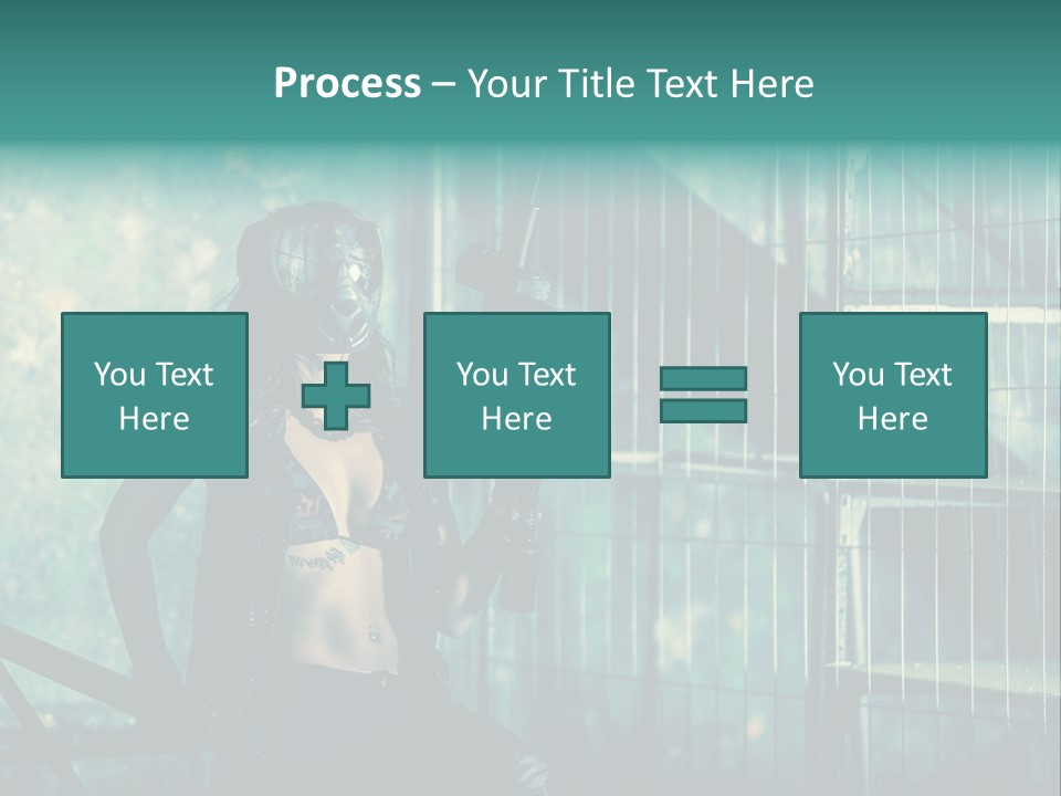 Masque Jeux Urbain PowerPoint Template