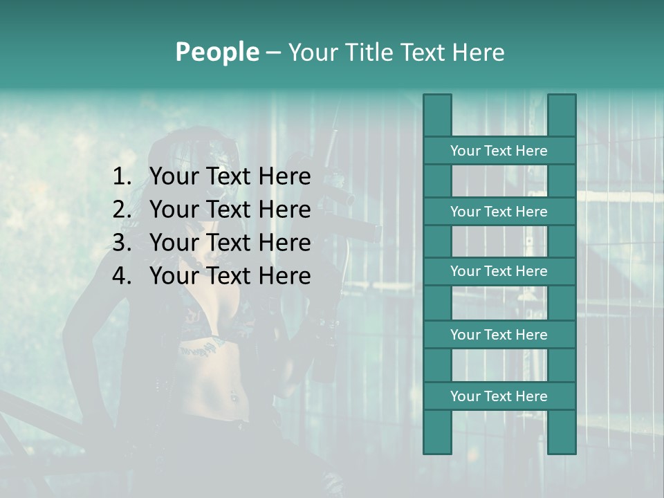 Masque Jeux Urbain PowerPoint Template