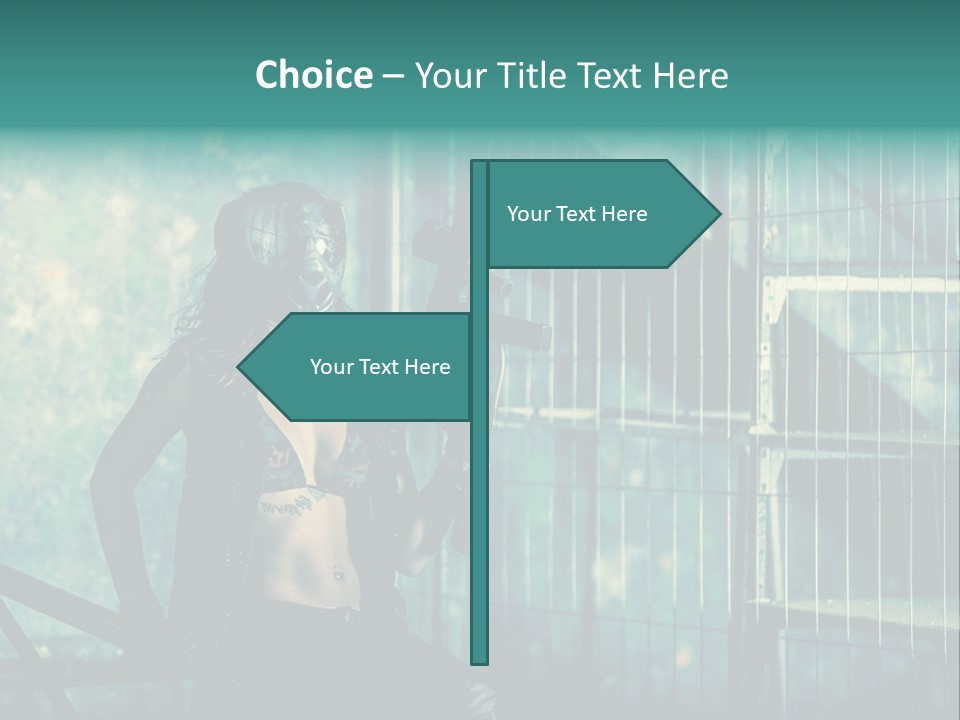 Masque Jeux Urbain PowerPoint Template