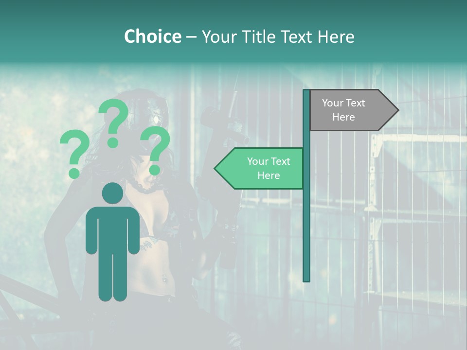 Masque Jeux Urbain PowerPoint Template