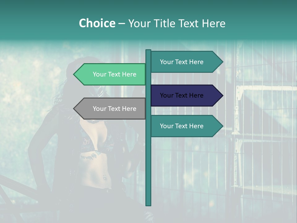 Masque Jeux Urbain PowerPoint Template