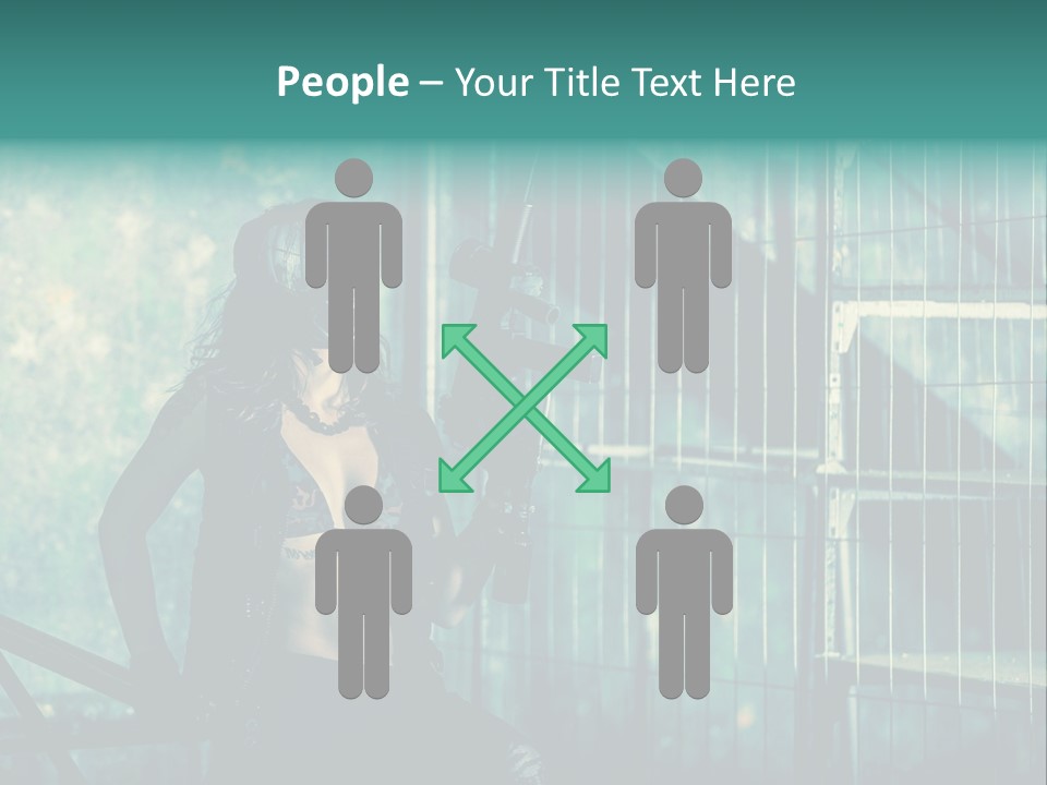 Masque Jeux Urbain PowerPoint Template