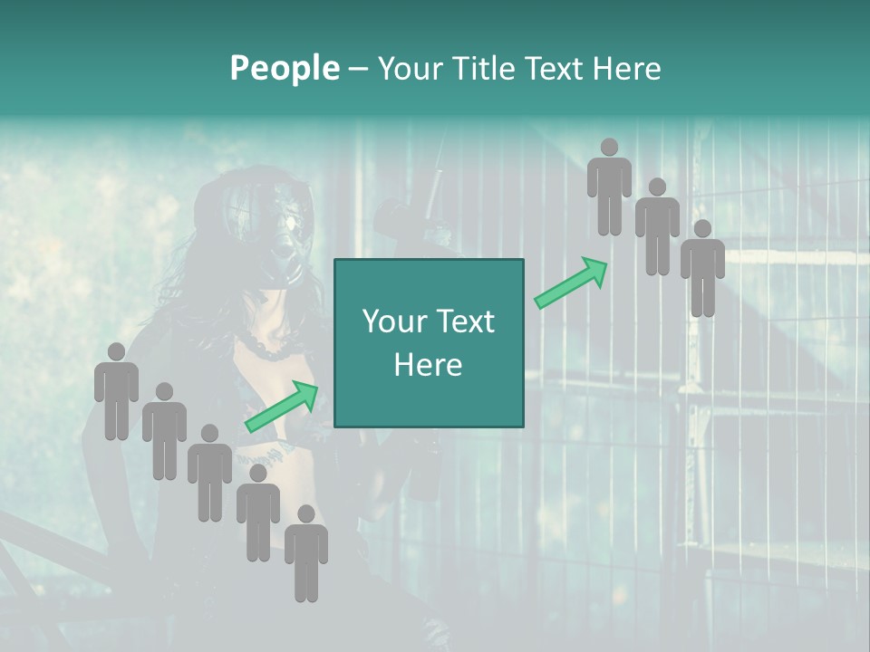 Masque Jeux Urbain PowerPoint Template