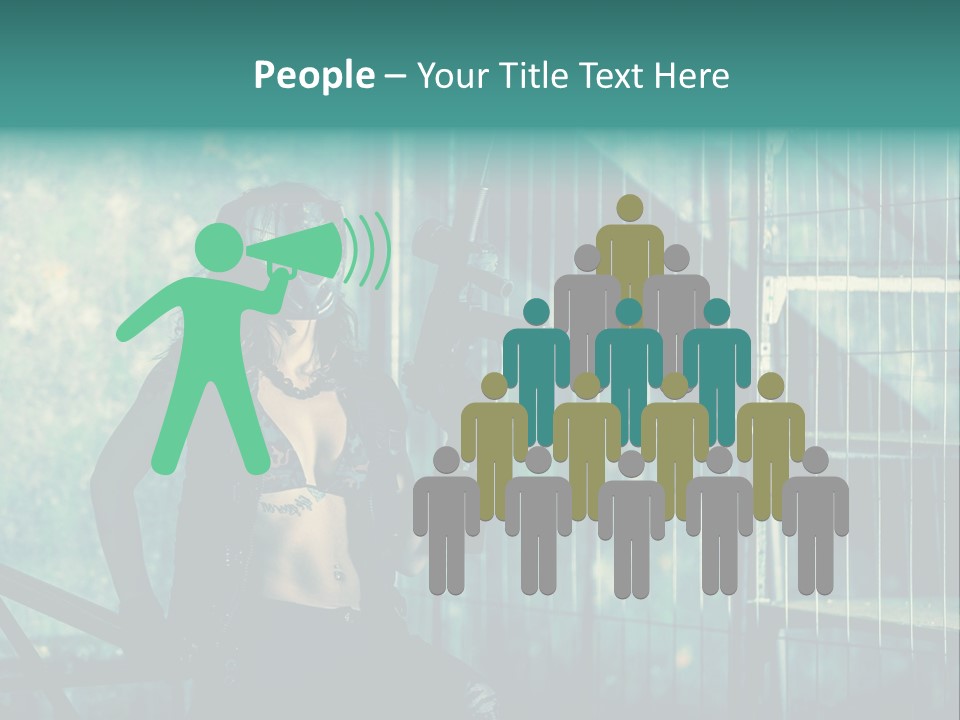 Masque Jeux Urbain PowerPoint Template