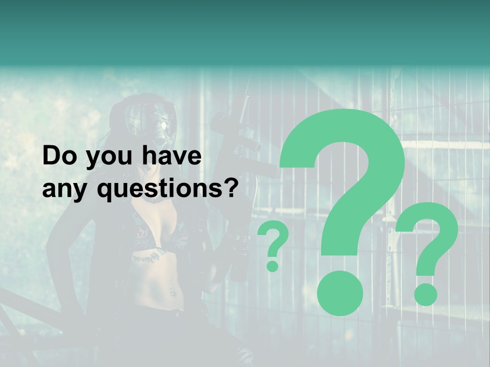 Masque Jeux Urbain PowerPoint Template