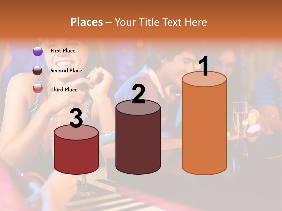 Brunette Occasion Together PowerPoint Template