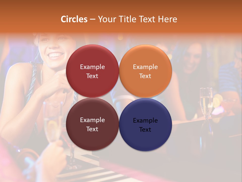 Brunette Occasion Together PowerPoint Template