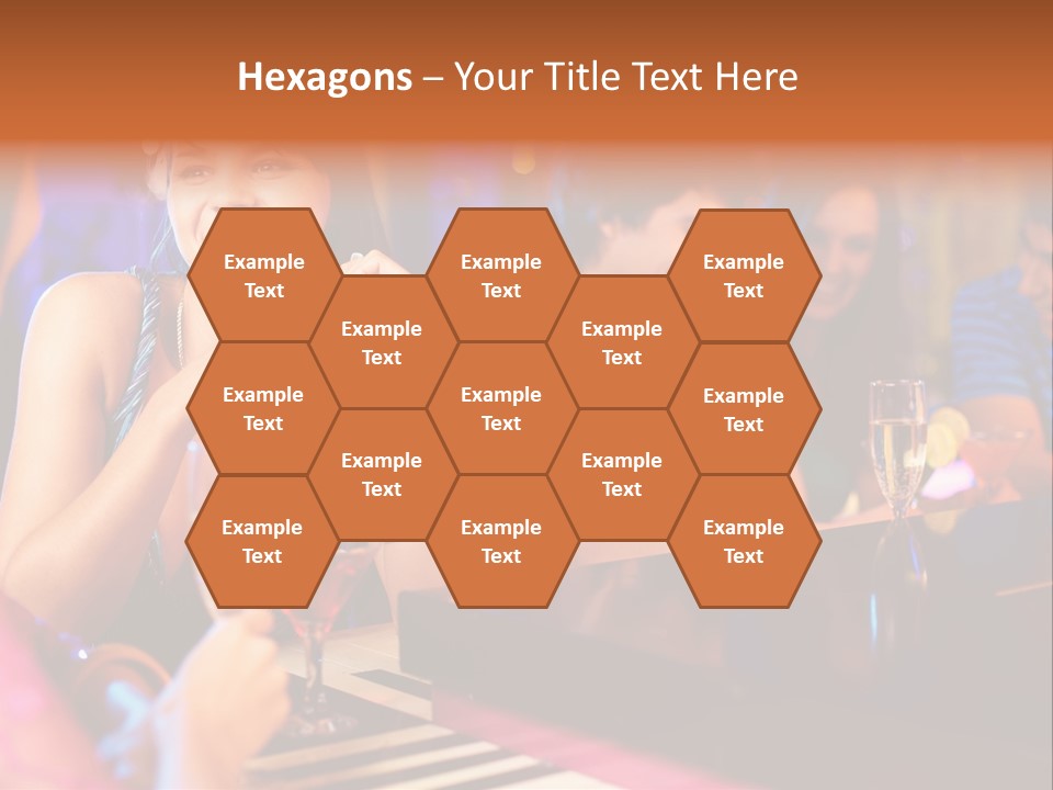 Brunette Occasion Together PowerPoint Template