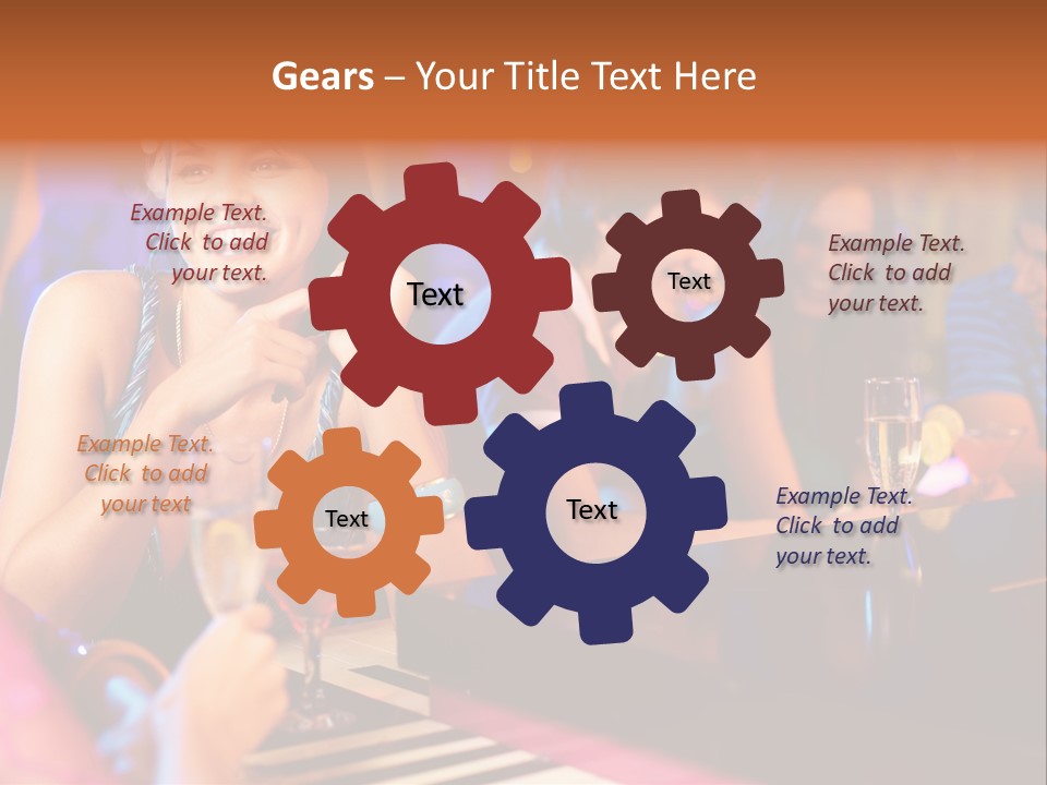 Brunette Occasion Together PowerPoint Template