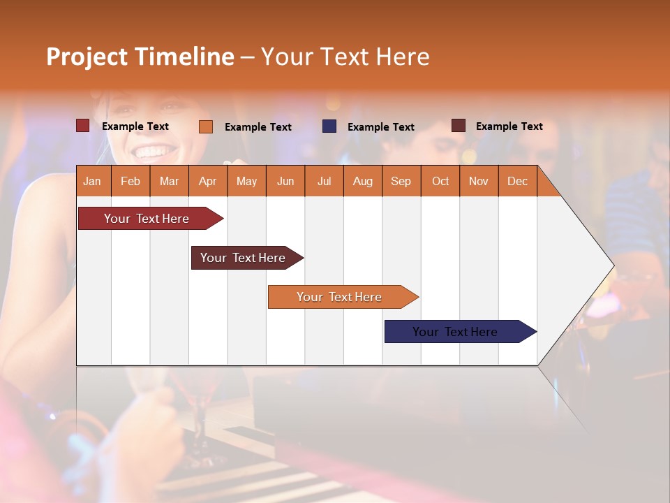 Brunette Occasion Together PowerPoint Template