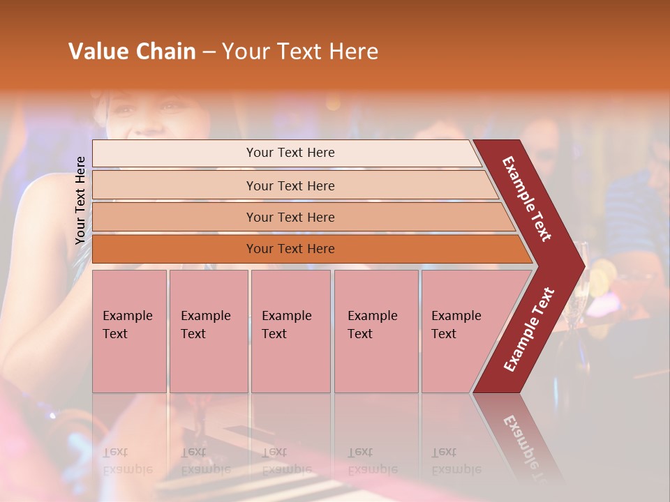 Brunette Occasion Together PowerPoint Template