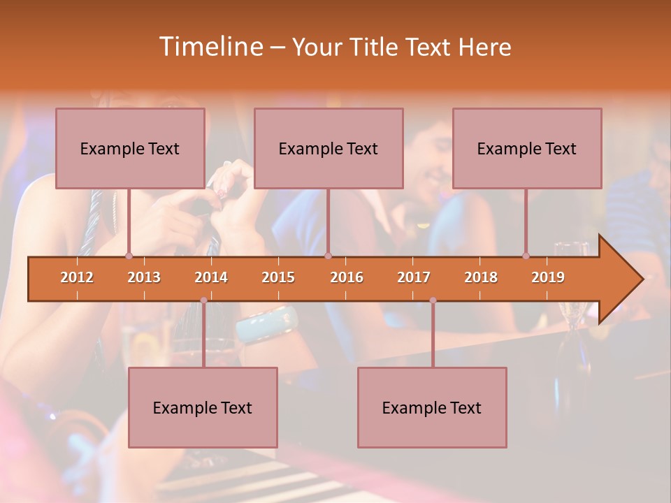 Brunette Occasion Together PowerPoint Template