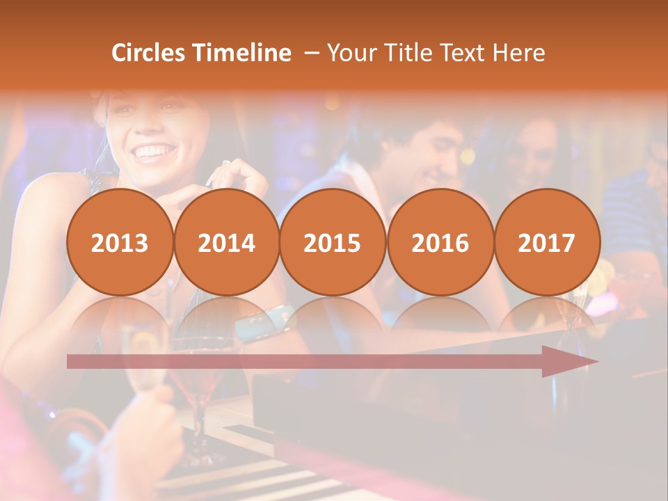 Brunette Occasion Together PowerPoint Template