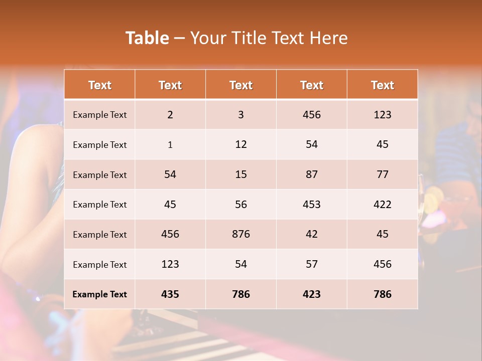 Brunette Occasion Together PowerPoint Template