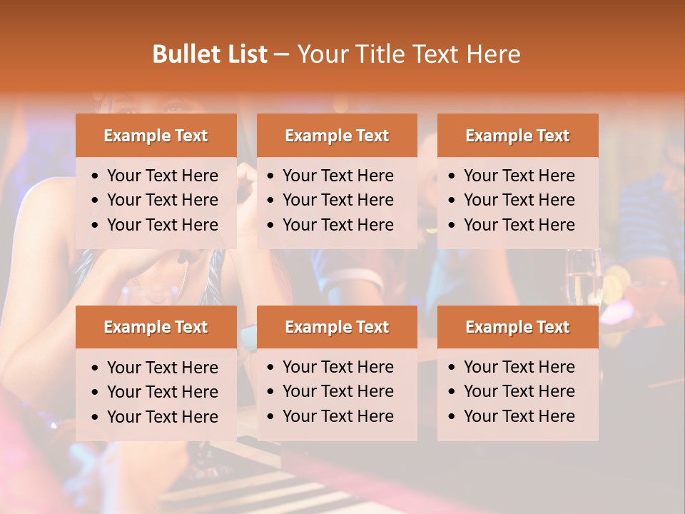 Brunette Occasion Together PowerPoint Template