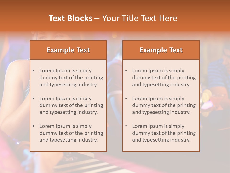 Brunette Occasion Together PowerPoint Template