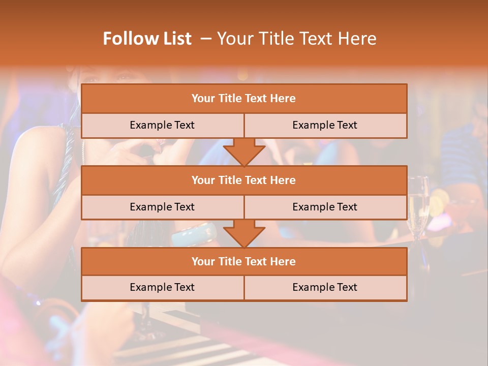 Brunette Occasion Together PowerPoint Template