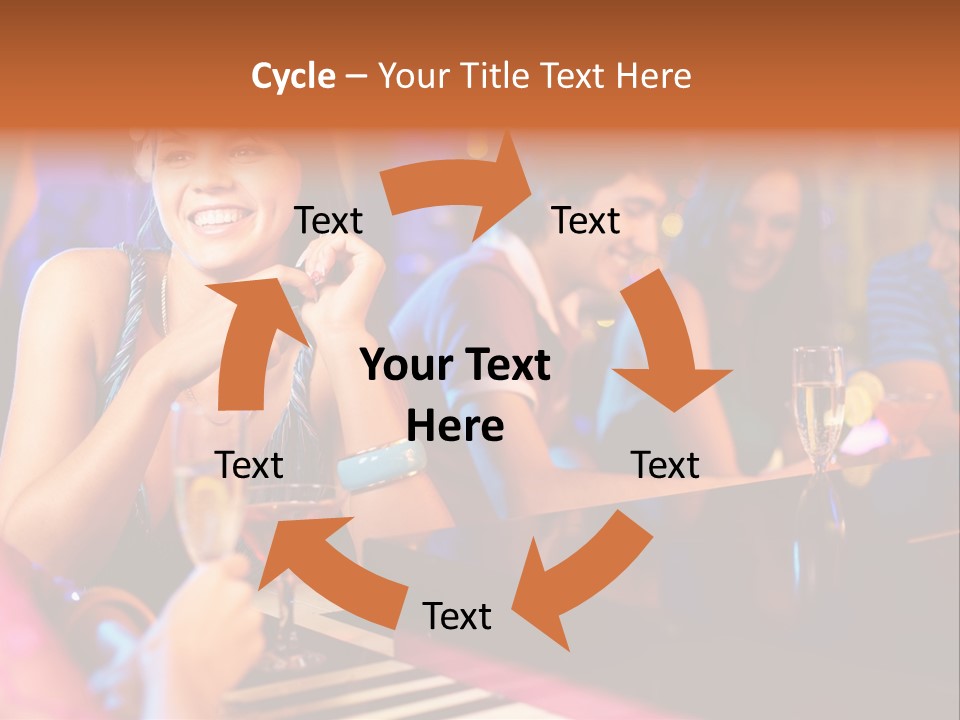 Brunette Occasion Together PowerPoint Template