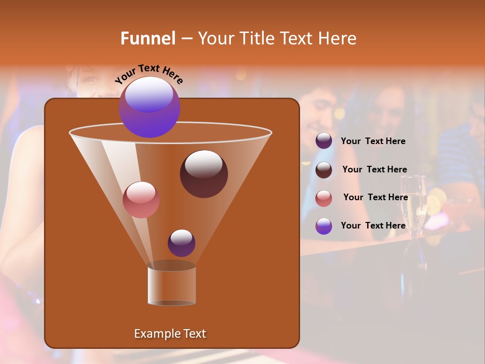 Brunette Occasion Together PowerPoint Template